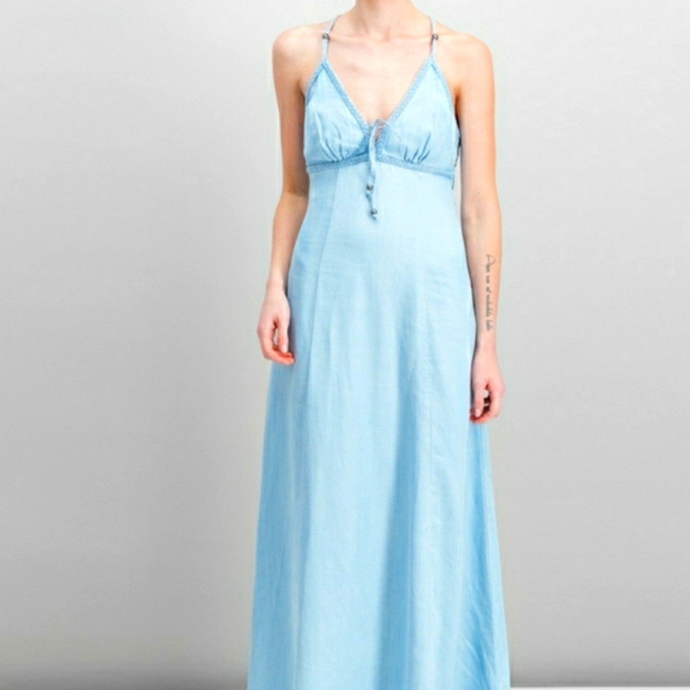Nwt Guess super bleached washed maxi dress